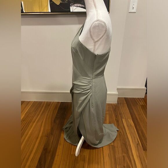 BHLDN Anthropologie Chloe one shoulder gown size 8 NWT - Picture 8 of 13